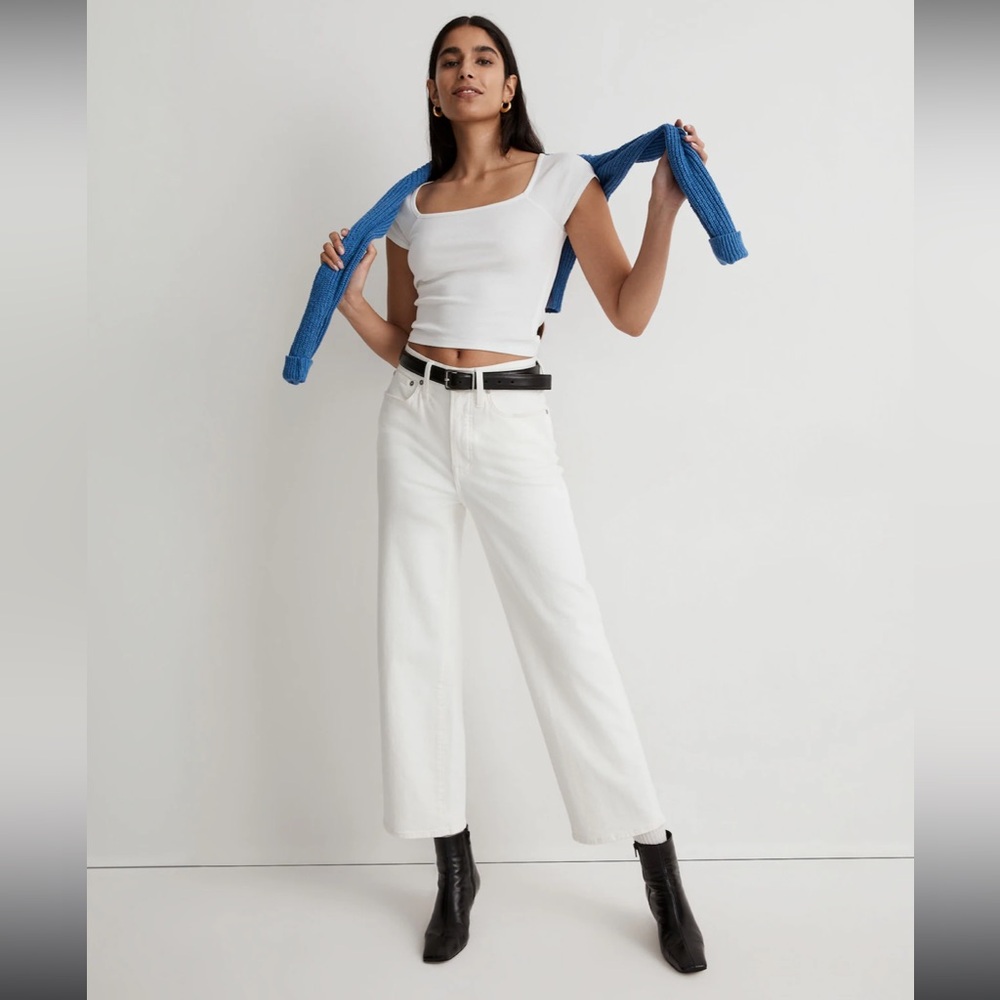 NWT Madewell White Jeans